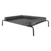 VEVOR Elevated Dog Bed for Large Dog Portable Raised Dog Cot with Pillow XL Gray