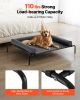 VEVOR Elevated Dog Bed for Large Dog Portable Raised Dog Cot with Pillow XL Gray