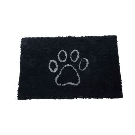 DGS Pet Products Dirty Dog Door Mat Small Brown 23" x 16" x 2" (Color: Black Hue, size: medium)
